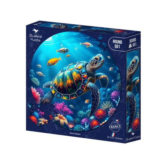 Puzzle Bluebird Rond Sous L'Océan 501 pièces