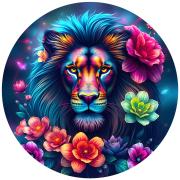 Puzzle Bluebird Rond Lion Arc-En-Ciel 501 pièces