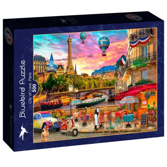 Puzzle Bluebird La Ville de l'amour, Paris de 500 pièces