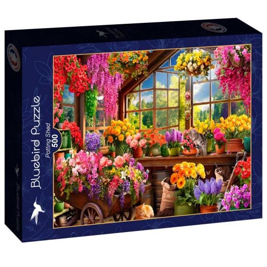 Puzzle Bluebird Remise en Pot 500 pièces