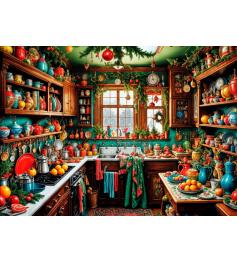 Puzzle Bluebird Cuisine De Campagne De Noël 1500 pièces