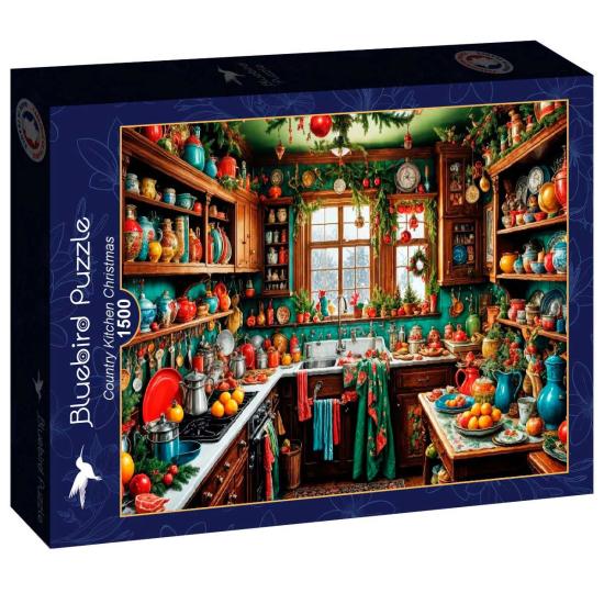 Puzzle Bluebird Cuisine De Campagne De Noël 1500 pièces
