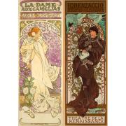 Puzzle Bluebird Collage Alfons Mucha de 500 pièces