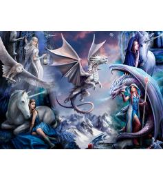 Bluebird Silver Dragon Collage Puzzle 1500 pièces