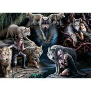 Puzzle Bluebird Collage de Loups 1500 Pièces