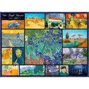 Puzzle Bluebird Collage Vincent Van Gogh de 4000 Pcs