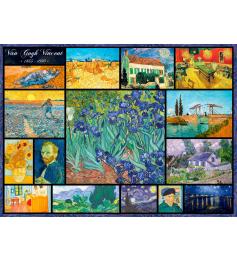 Puzzle Bluebird Collage Vincent Van Gogh de 4000 Pcs