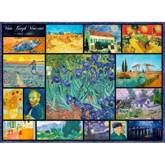 Puzzle Bluebird Collage Vincent Van Gogh de 4000 Pcs