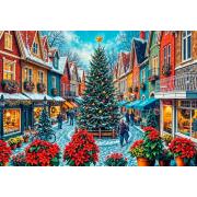 Puzzle Bluebird Shopping Sur La Place De Noël 1000 pièces