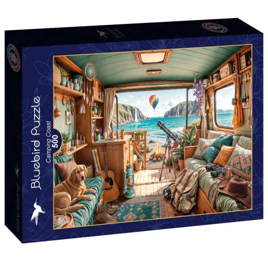 Puzzle Bluebird Camping Coast de 500 pièces