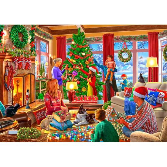 Puzzle Bluebird Décoration de Noël 2000 pièces