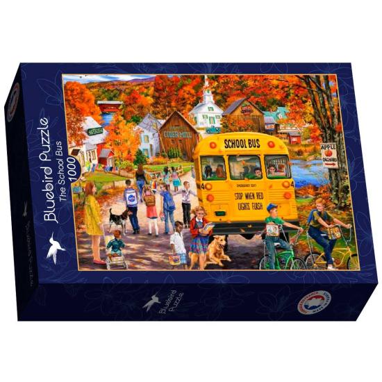 Puzzle Bluebird Le Bus Scolaire 1000 pièces