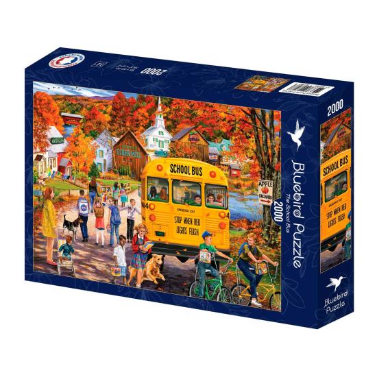 Puzzle Bluebird Le Bus Scolaire 2000 pièces