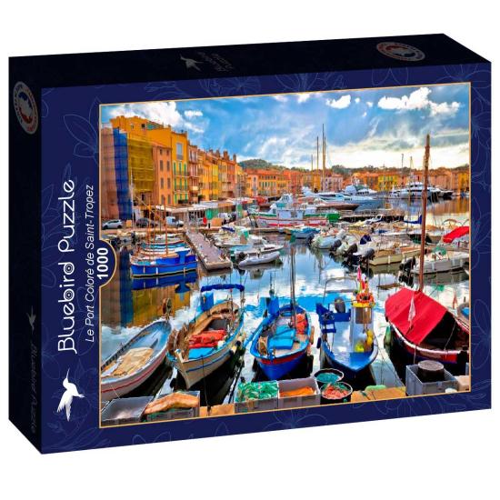 Puzzle Bluebird Le Port Coloré de St Tropez 1000 pièces
