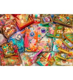 Puzzle Bluebird Le bureau du Junk Journaler 500 pièces