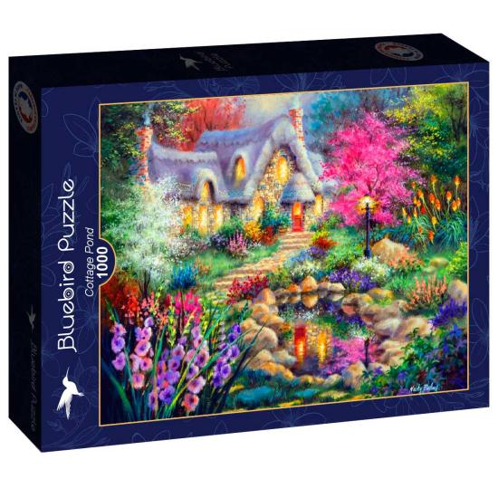 Puzzle Bluebird L'étang de la cabane 1000 pièces