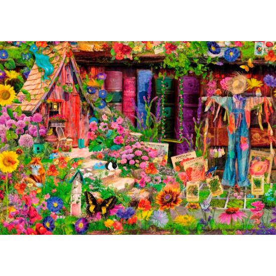 Puzzle Bluebird Le jardin de l'épouvantail de 2000 pièces