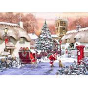 Puzzle Bluebird Le Peuple et le Père Noël de 500 pièces