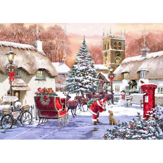 Puzzle Bluebird Le Peuple et le Père Noël de 500 pièces Puzzle Bluebird Le Peuple et le Père Noël de 500 pièces