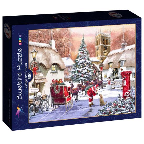 Puzzle Bluebird Le Peuple et le Père Noël de 500 pièces Puzzle Bluebird Le Peuple et le Père Noël de 500 pièces