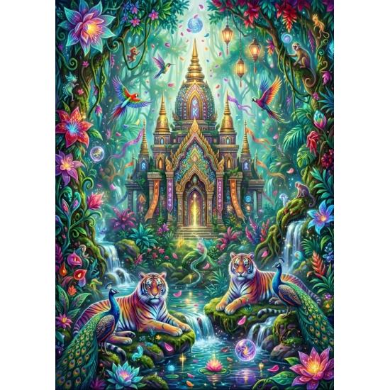 Puzzle Bluebird Le Sanctuaire Des Tigres 500 pièces