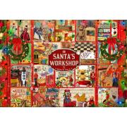 Puzzle Bluebird Collage de l'atelier du Père Noël de 1000 pièces