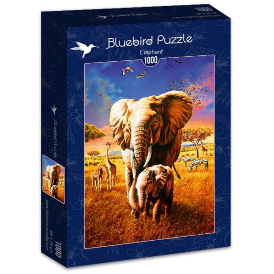 Puzzle 1000 pièces Éléphant Bluebird Puzzle 1000 pièces Éléphant Bluebird