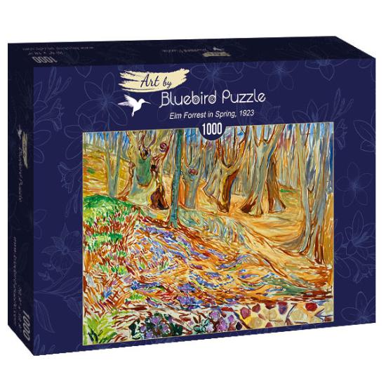 Bluebird Elm Forrest au printemps Puzzle 1000 pièces
