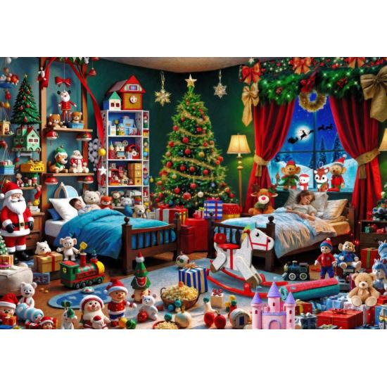 Puzzle Bluebird Livraison De Noël 2000 pièces