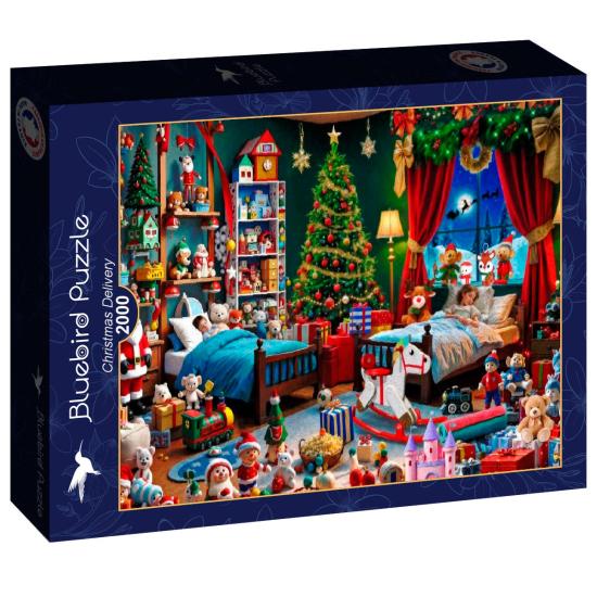 Puzzle Bluebird Livraison De Noël 2000 pièces