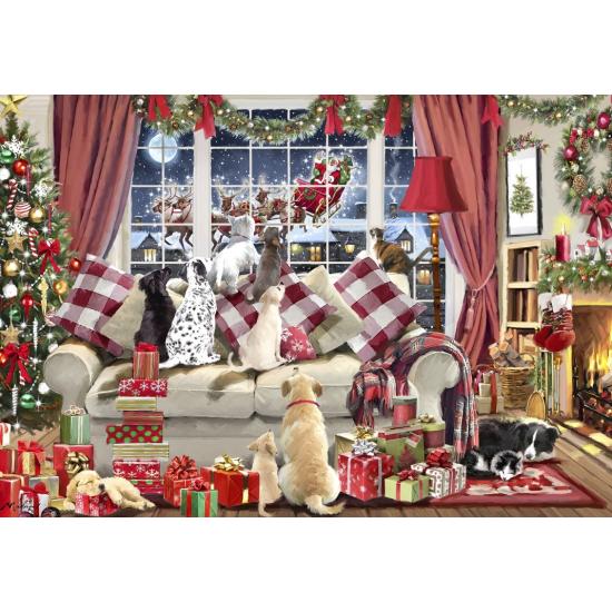 Puzzle Bluebird En Attendant Le Père Noël 1000 pièces