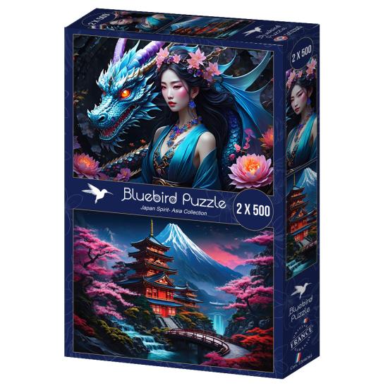 Puzzle Bluebird Esprit japonais 2x500 pièces Puzzle Bluebird Esprit japonais 2x500 pièces