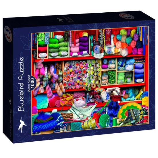 Puzzle Bluebird Étagère en laine 1000 pièces