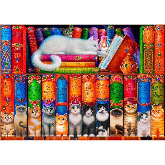 Puzzle Bluebird Cats Etagère 1000 pièces