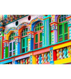 Puzzle Bluebird Façade Colorée, Singapour 1000 pièces