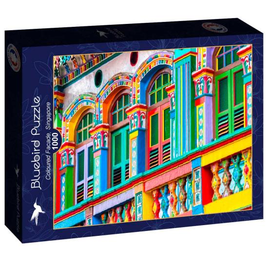 Puzzle Bluebird Façade Colorée, Singapour 1000 pièces