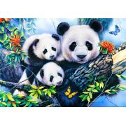 Puzzle de 1000 pièces de la famille Bluebird Panda