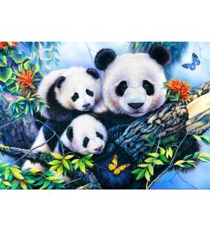 Puzzle de 1000 pièces de la famille Bluebird Panda