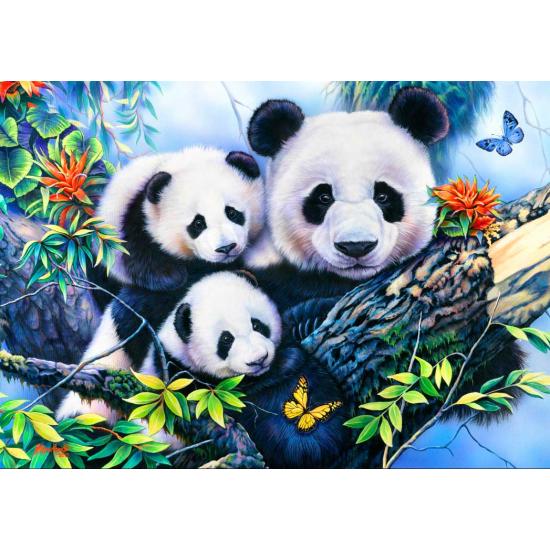 Puzzle de 1000 pièces de la famille Bluebird Panda