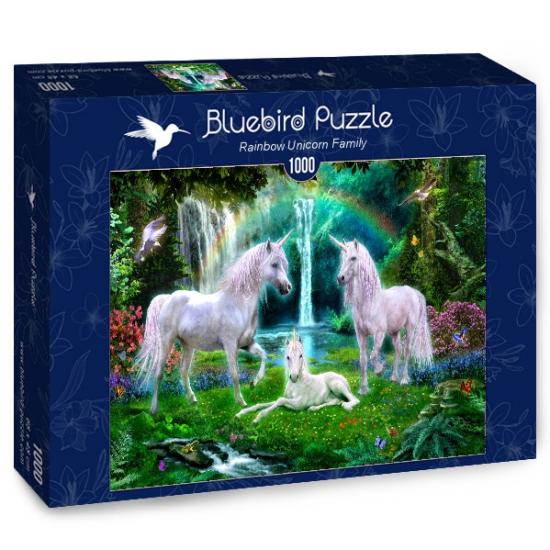 Bluebird Rainbow Unicorn Family Puzzle 1000 pièces