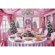 Puzzle Bluebird Festin De Noël En Rose 1000 pièces