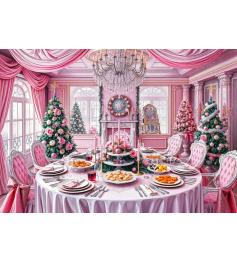 Puzzle Bluebird Festin De Noël En Rose 1000 pièces