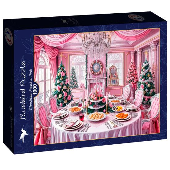 Puzzle Bluebird Festin De Noël En Rose 1000 pièces