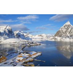 Puzzle Bluebird Fjord  Archipel des Lofoten 500 pièces