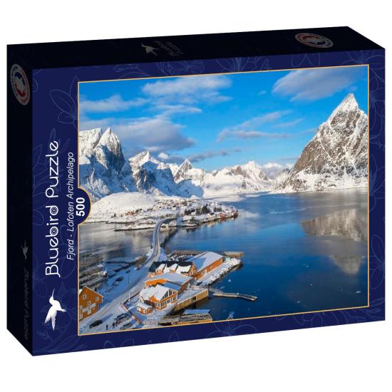 Puzzle Bluebird Fjord  Archipel des Lofoten 500 pièces