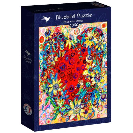 Puzzle 1000 pièces Fleur de la passion Bluebird