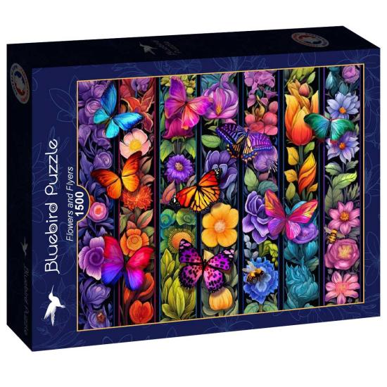 Puzzle Bluebird Fleurs et Papillons 1500 pièces Puzzle Bluebird Fleurs et Papillons 1500 pièces