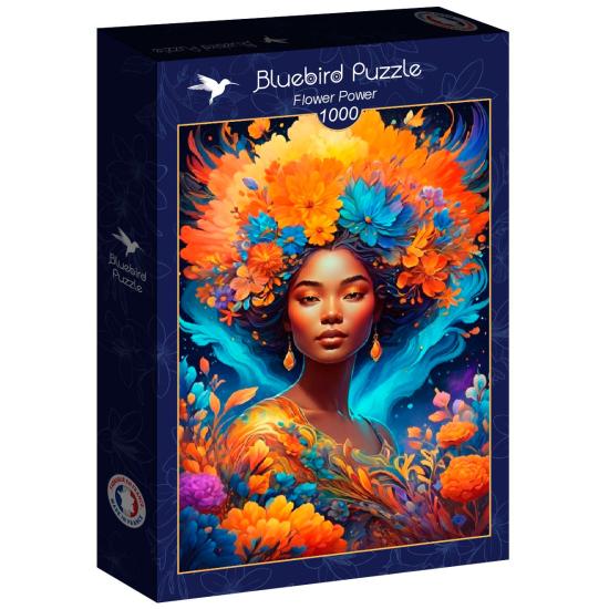 Puzzle Bluebird Flower Power 1000 pièces