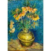 Puzzle Bluebird Imperial Fritillarys in Copper Vase 1000P