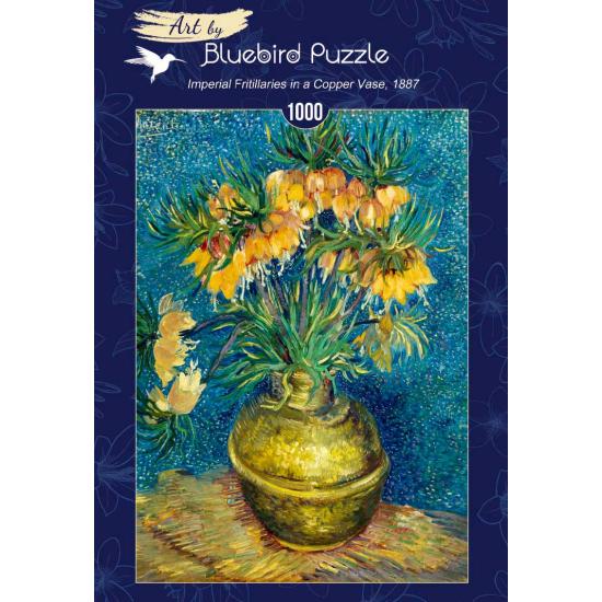 Puzzle Bluebird Imperial Fritillarys in Copper Vase 1000P